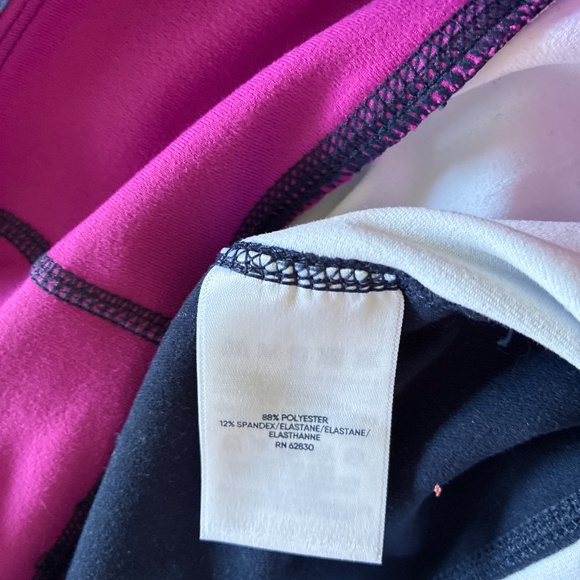 Land’s End compression leggings tie dye blue athletic exercise pants M - Picture 11 of 11